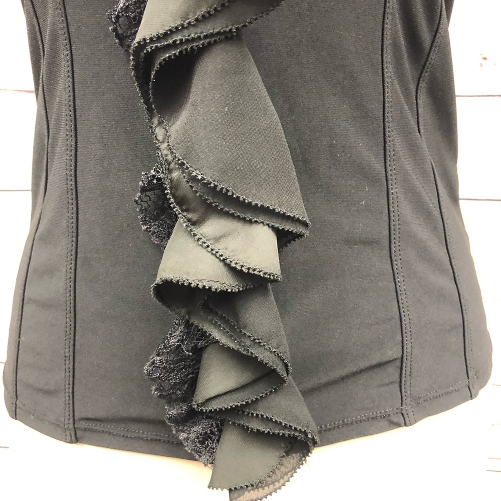 WHBM Black Ruffle Tank‎ - Picture 2 of 8